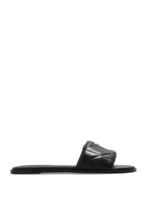 【送関込】MONCLER☆モンクレール Moon slides Moncler Mon Mules slip-on Slides | Black | FARFETCH